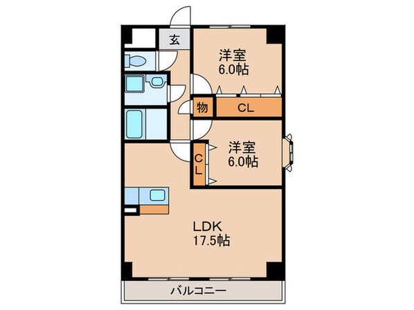 カ－サ中野　Ｐ１の物件間取画像